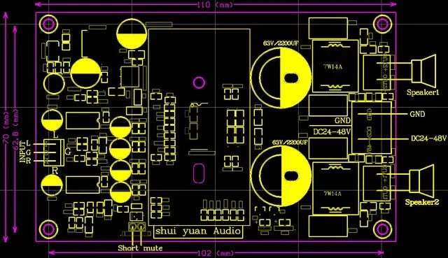 2026 TPA3255 2.0 Digital Mini Amplifier Board DC24-40v Strong High Power 300W + 300W Class D Digital Amplifier Board