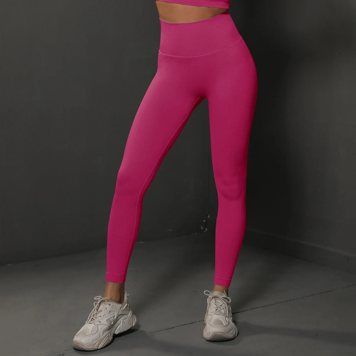 Women's Seamless Full Length High Waist Butt Lift Pants Elastic Closure Solid Four-Way Stretch Breathable Lightweight Quick Dry