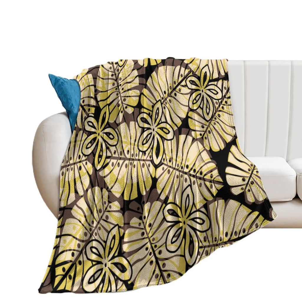 1MOQ Custom Print Sublimation Blankets Fiji Samoa Polynesian Tribal Winter Fleece Blanket Micro Plush Family Blanket for Kids