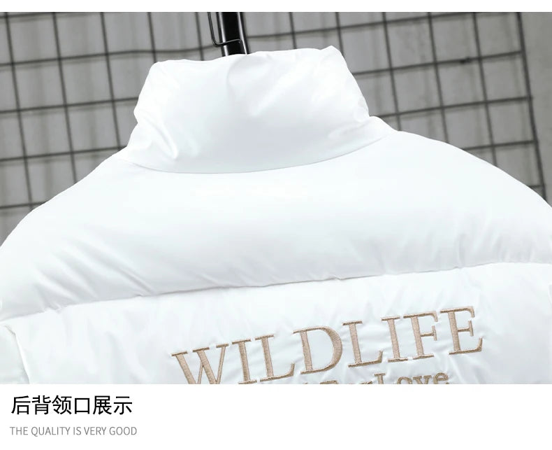New Men's Cotton-padded Jacket Plus Velvet Baseball Collar Cotton-padded Jacket Men's Parka Oversized Men Winter Jacket