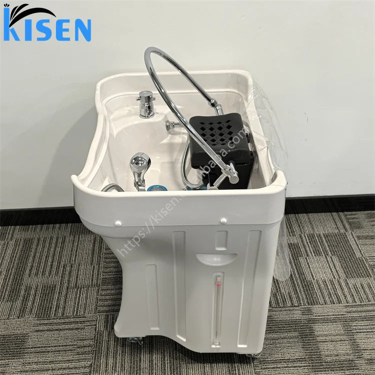 Popular No Plumbing Hair Wash Shampoo Basin Head Spa Shampoo Bowls Portable Water Circulation and Steam Shampoo Sink for Salon
