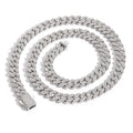 BES 10MM Iced Out Cuban Link Chain Cubic Copper Zirconia Necklace Hip Hop Bracelet Wholesale Women Man Hip Hop Jewelry