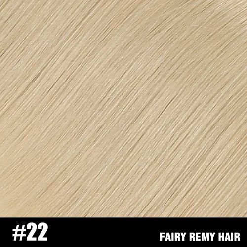 Fairy Remy Hair 20-22" Remy Keratin Flat Tip Human Hair Extensions Straight Capsules Natural Pre Bonded Hair 0.8g/Strand