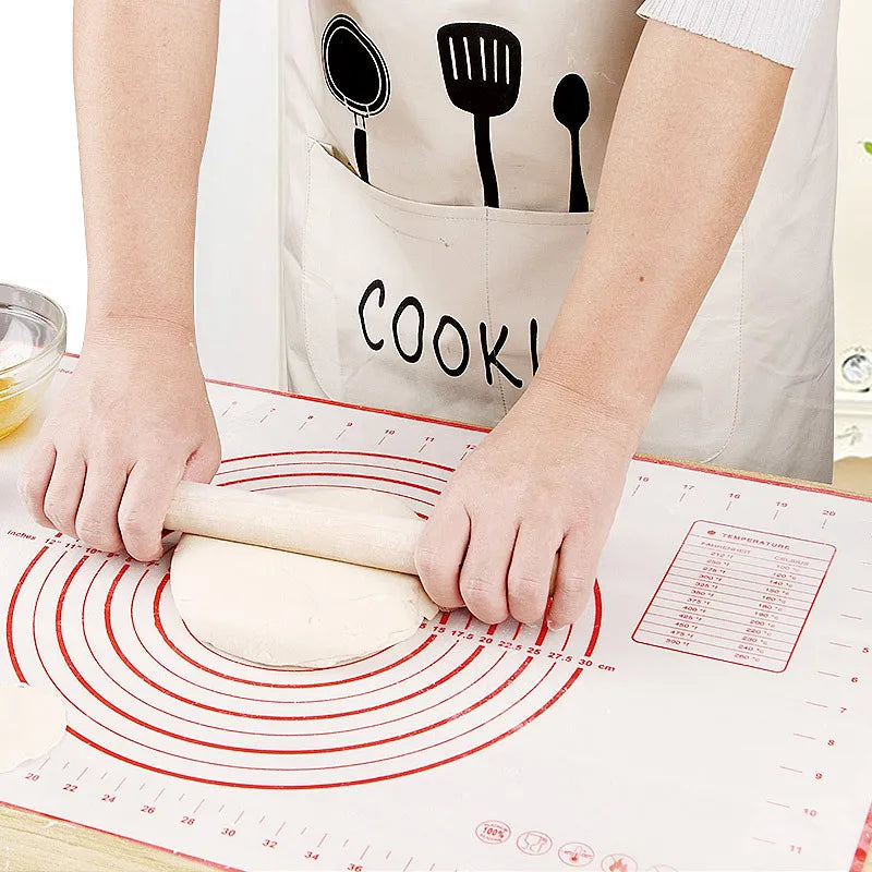 80/70/60cm Large Silicone Rolling Dough Mat Non-Stick Pizza Pastry Baking Mat Oven Sheet Liner Non-Slip Placemat Kitchen Gadgets