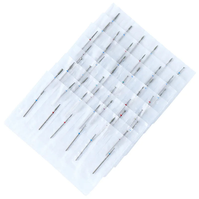 72-Piece Stainless Steel Nail Drill Bit Set for Salon Manicure & Nail Art JIEDAN Brand