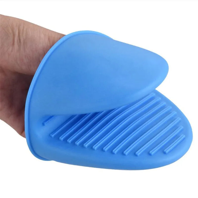 1pc Thicken Baking Silicone Oven Mitts Microwave Oven Glove Heat Insulation Anti-slip Grips Bowl Pot Clips Kitchen Gadgets