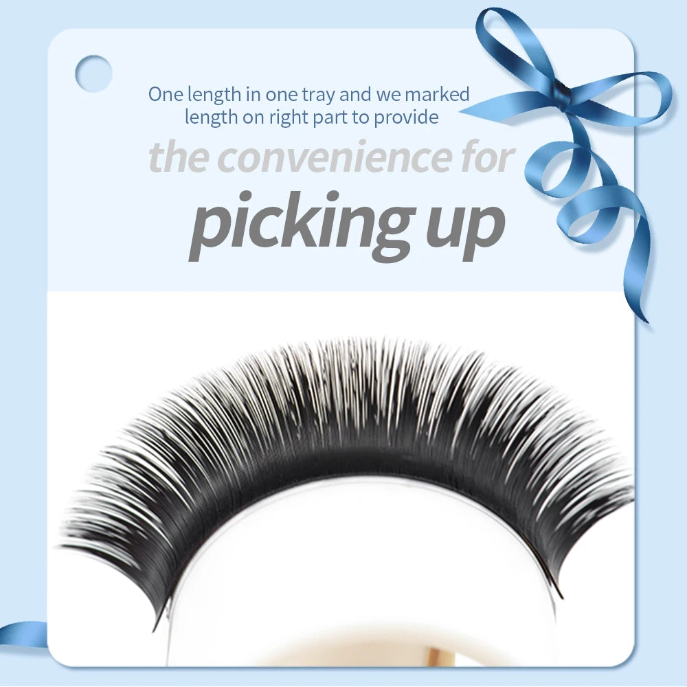 NAGARAKU Easy Fanning Eyelash Extension Autofan Fast Bloom Self Flowering Pre-bonded Volume Makeup Easyfan False Eyelashes
