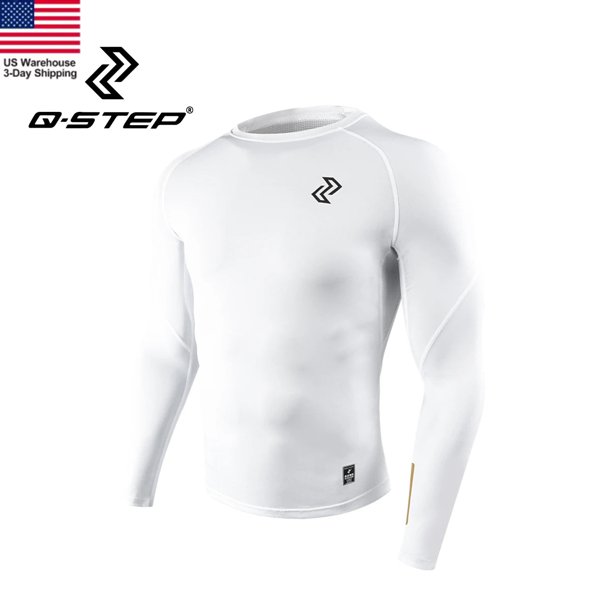 Men's Long Sleeve Winter Compression Top Quick-Drying Fleece-Lined High Elasticity for Basketball Fitness Sports Training