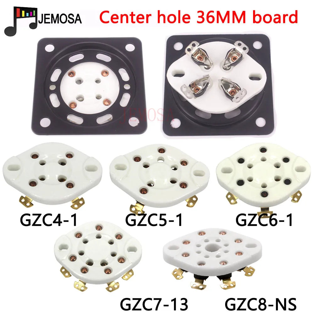1PC Vacuum Tube Shock Proof Iron Plate Tube Socket Mounting Plate 2A3 300B  KT88 EL34 6V6 KT66 6550 Hifi Audio Tube Amplifier