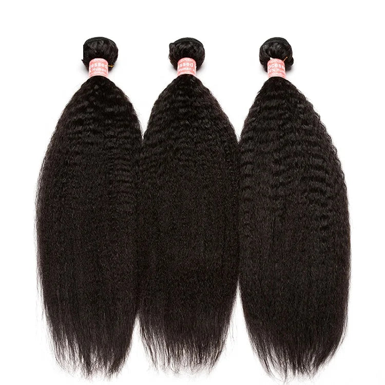 Indian Hair in Stock Virgin Remy Hair Natural Black Color Wave Extensions Kinky Straight Weft From China Supplier