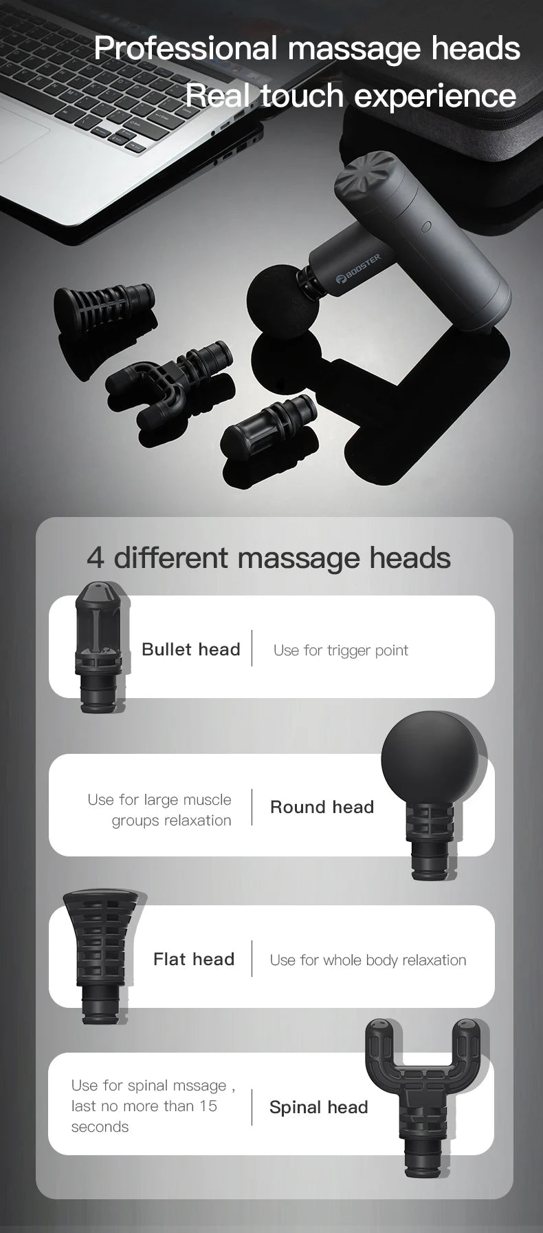 Booster Mini X Massage Gun Percussion Back and Neck Massager Electric Vibrators Portable Fitness Mini Body Massage Machine