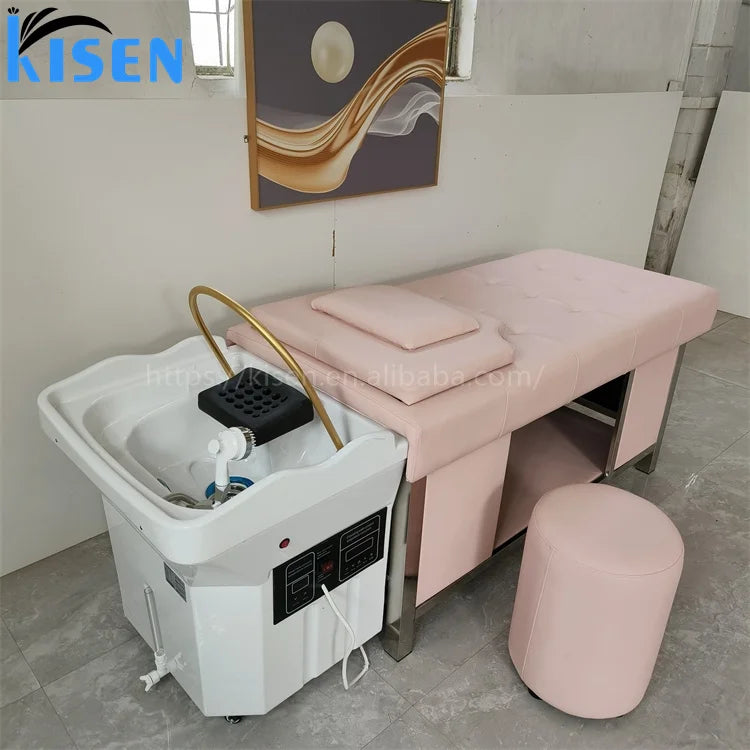 KISEN's Newest Modern Design Portable Comfortable Shampoo Basin for Spa or Gym Use