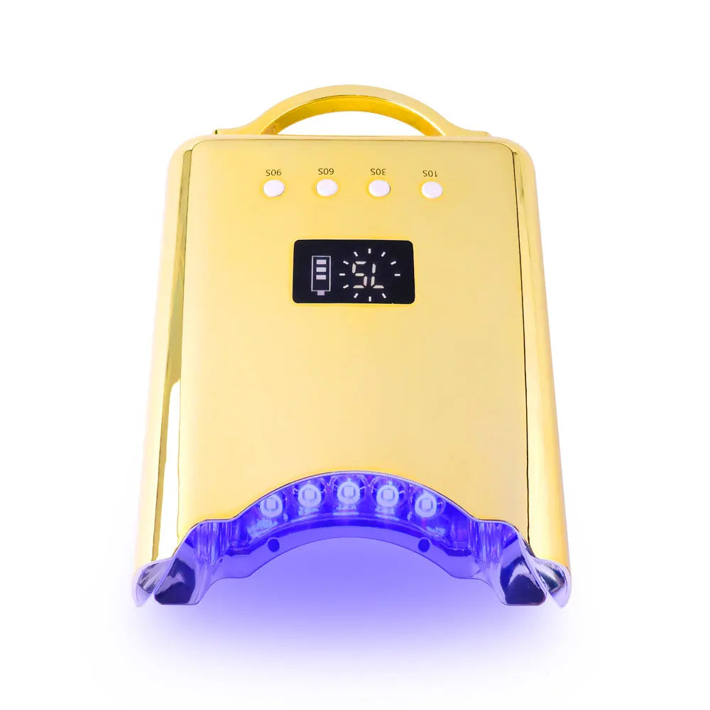 2025 Professional Hot Selling Pro Cure Rechargeable Cordless 78w Gel UV Led Nail Lamp With Removable Base Design