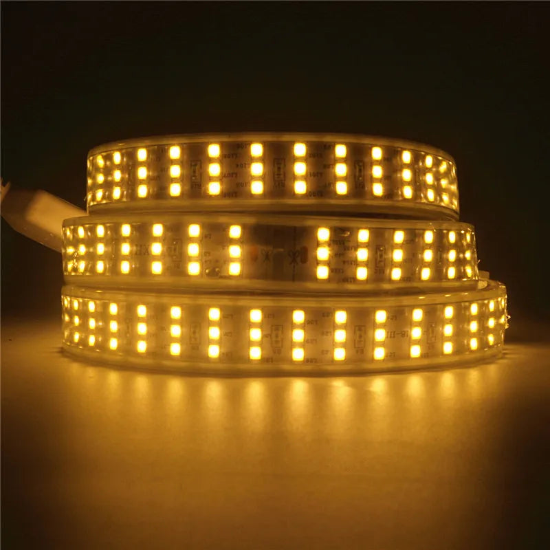 1-100M LED Tape AC220V LED 60-276LEDS With EU SMD 2835 5050 High Safety Brightness Flexible Strip Outdoor Waterproof Strip Light