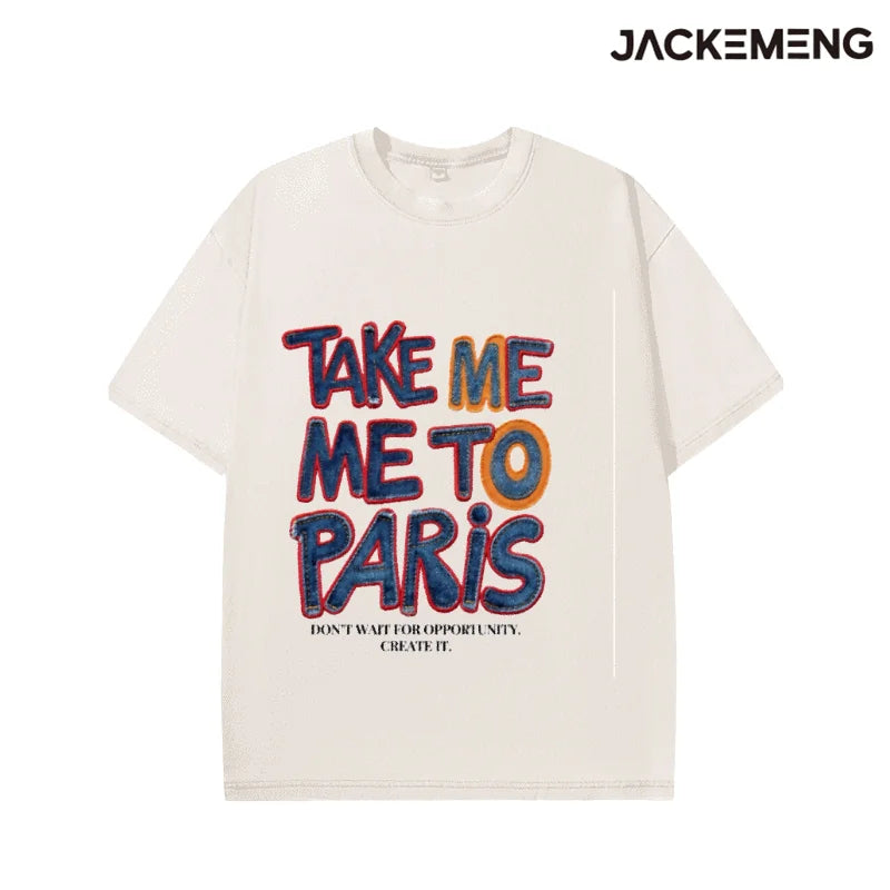 Oversized Vintage Travel Streetwear Print Tshirt USA Stock Wholesale Y2K Casual Tee
