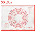 80/70/60cm Large Silicone Rolling Dough Mat Non-Stick Pizza Pastry Baking Mat Oven Sheet Liner Non-Slip Placemat Kitchen Gadgets