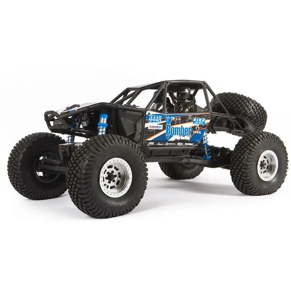 RR10 Bomber 1/10 4WD Rock Racer RTR RC Rock Crawler with Spektrum Radio System LED Lights and Full Tube Chassis AXI03016