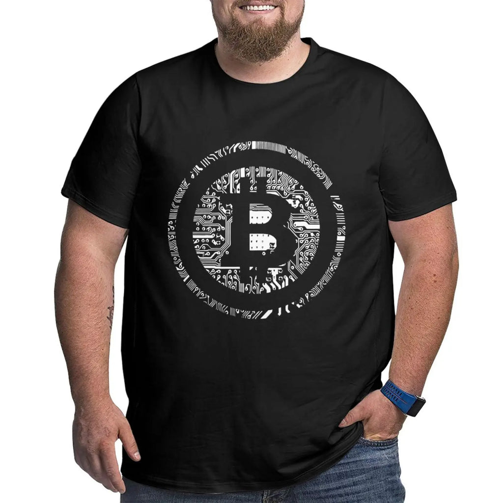 Unique Design Graphic Men T Shirts Plus Size Oversized Cotton T-shirts for Big Man Black Summer Short Sleeves Clothes Tops