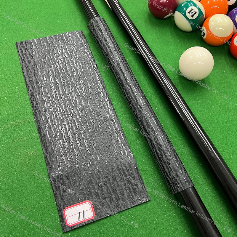 Genuine Cow Skin Pool Billiards Cue Grips Non-Slip Protective Sleeve Wrap with Different Print Pattern Genuine Leather Club Wrap