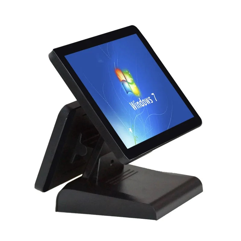 Factory 15+12 Inch Touch Screen POS Terminal Cash Resgister Restaurant All in One POS System Windows7/ 10 System