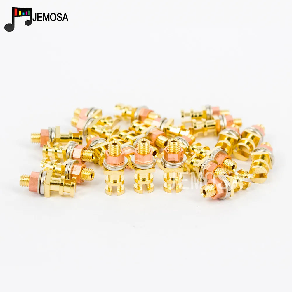 DIY Project Audio Strip Tag Board Turret Board Terminal Lug Board For Tube Amplifier DIY Kit Copper Plated Gold Turret