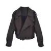 QC20003 New Burgundy Waterproof Casual Leather Jacket Genuine Leather All Seasons