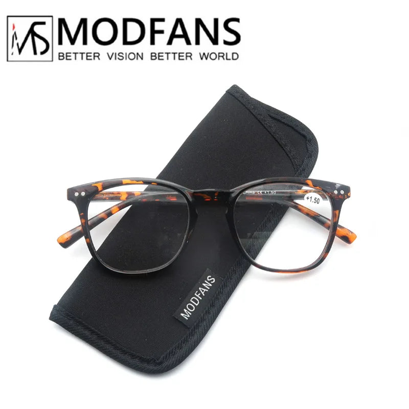 MODFANSR Reading Glasses Women Colorful Frame Readers Ladies Lightweight Flexible Spring Hinge Presbyopic Eyeglasses