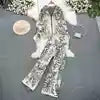 Fashion Suit Women'S Fall Winter Zipper Hooded Knit Sweater Pants Two Piece Set
