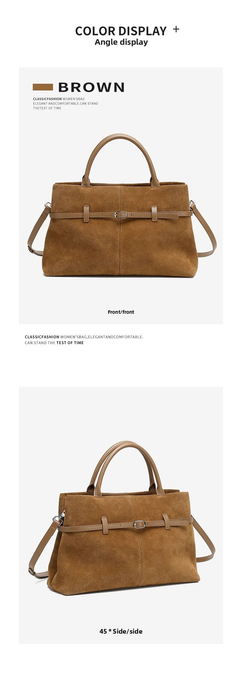 Maillard Fashion Matte Leather 2025 New Large Capacity Single Shoulder Handbag Crossbody Bag Tote Genuine Leather Women's Bag