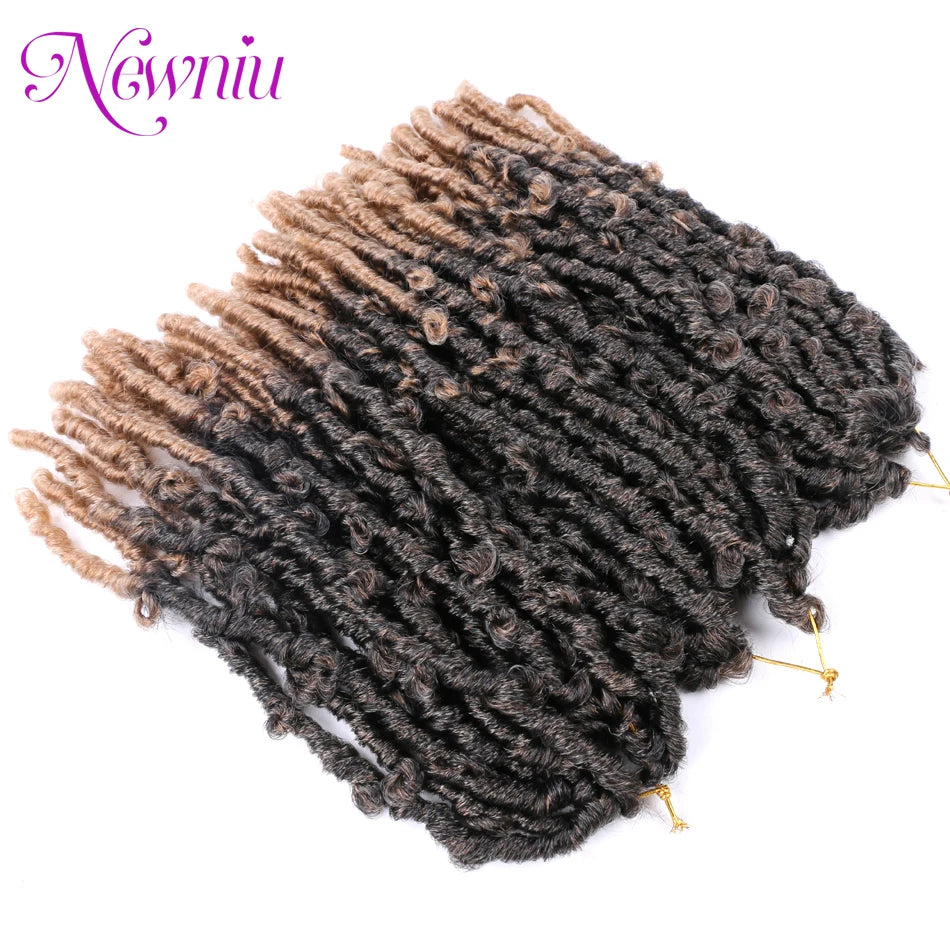 Butterfly Locs Crochet Braids Hair Synthetic Dreadlocks meche Faux Locs Crochet Hair Extensions for women braiding hair