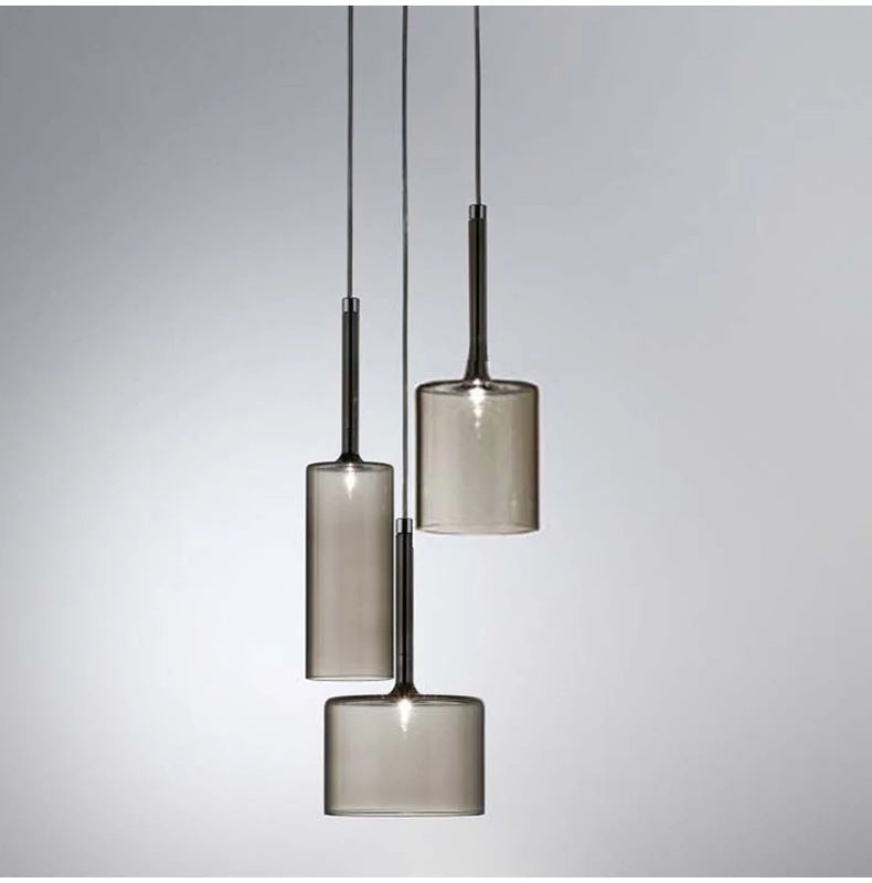 Modern Glass Pendant Lights - Minimalist Hanging Lamps for Dining Room, Bar, Bedroom & Bathroom Ceiling Lighting