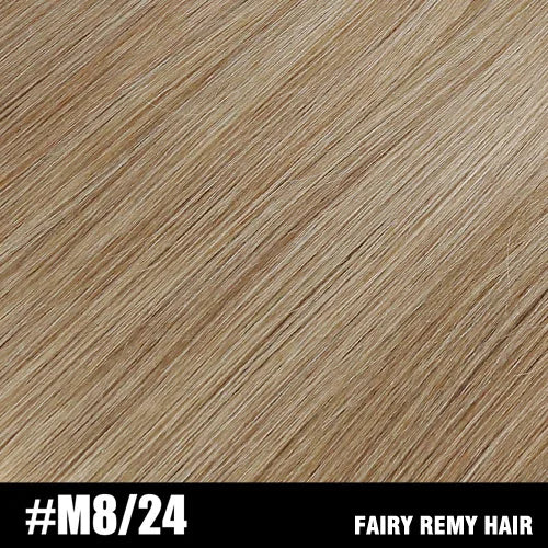 Fairy Remy Hair 20-22" Remy Keratin Flat Tip Human Hair Extensions Straight Capsules Natural Pre Bonded Hair 0.8g/Strand