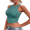 Hot Sale Hawaii Flower and Leaf Printed Summer Breathable Lady Sexy Tops Fashion Polynesian Pattern Vest Women's Skinny Tank Top