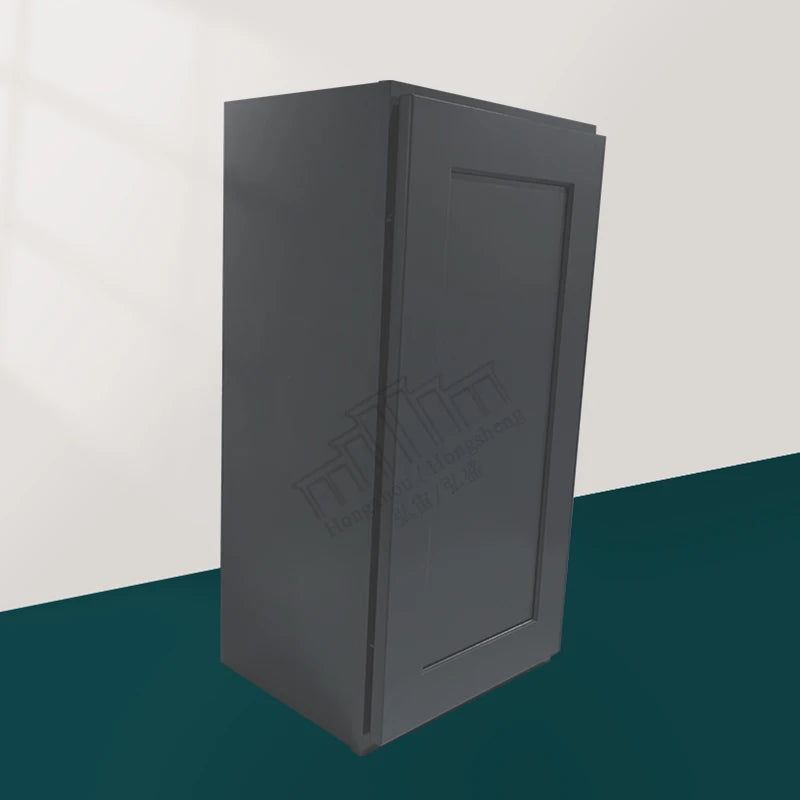 No MOQ Modern Framed RTA HDF Shaker Door W0930-W2130 W0936-W2136 Wall Upper Kitchen Cabinet Unit Soft Close for Building Project