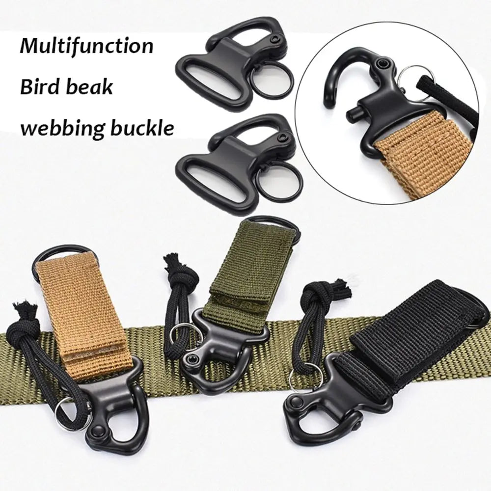 Clasp Outdoor Water Bottle Hanger Webbing Backpack Strap Quickdraw Carabiner Camp Holder Hooks Belt Clip Camping Accessories