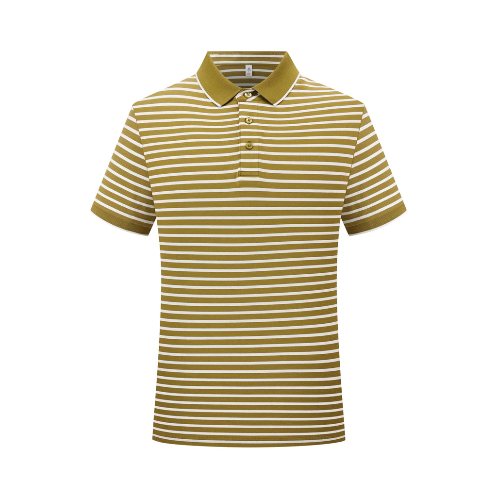 2024 Men's Trend Striped Printed Pullover Polo Shirts Stripe Polo Knit Sweater 200g Polo Sublime