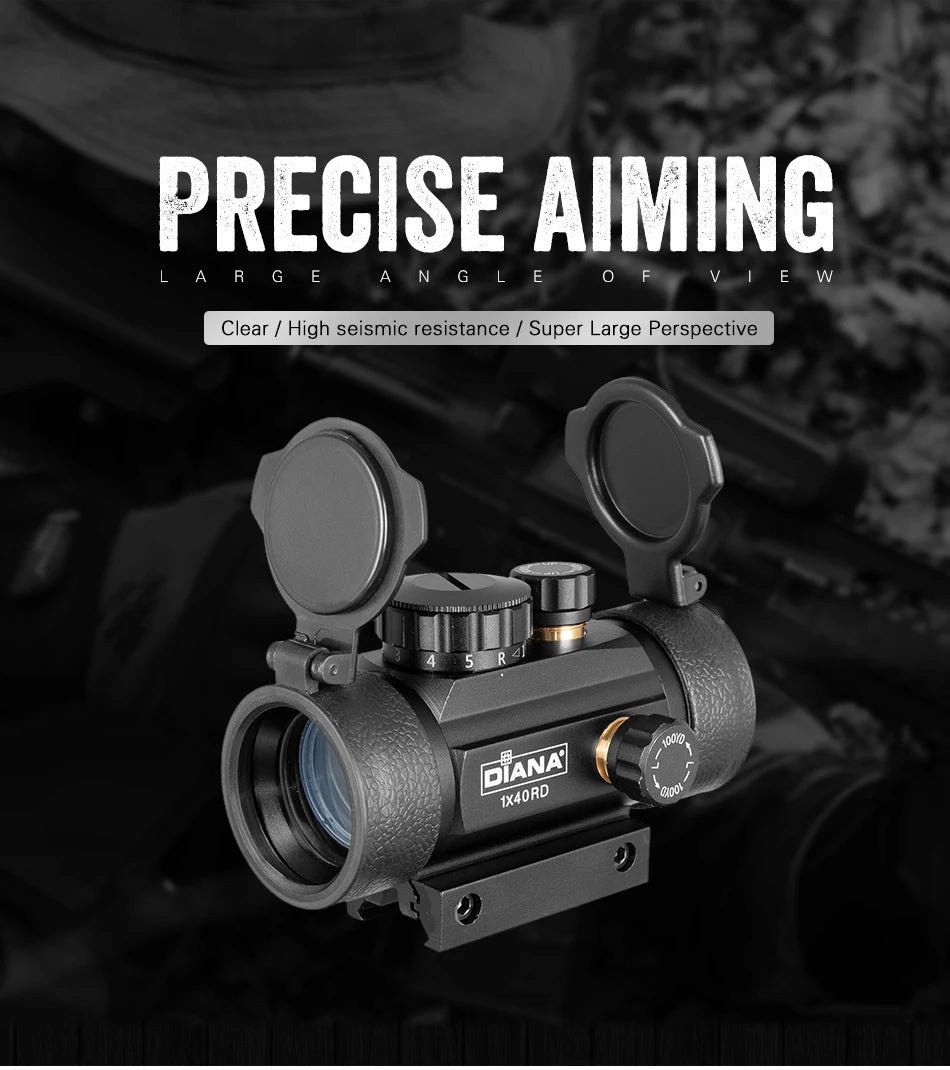 DIANA 3X44 Green Red Dot Sight Scope 2X40 Red Dot 3X42 Tactical Optics Riflescope Fit 11/20mm Rail 1X40 Rifle Sight for Hunting