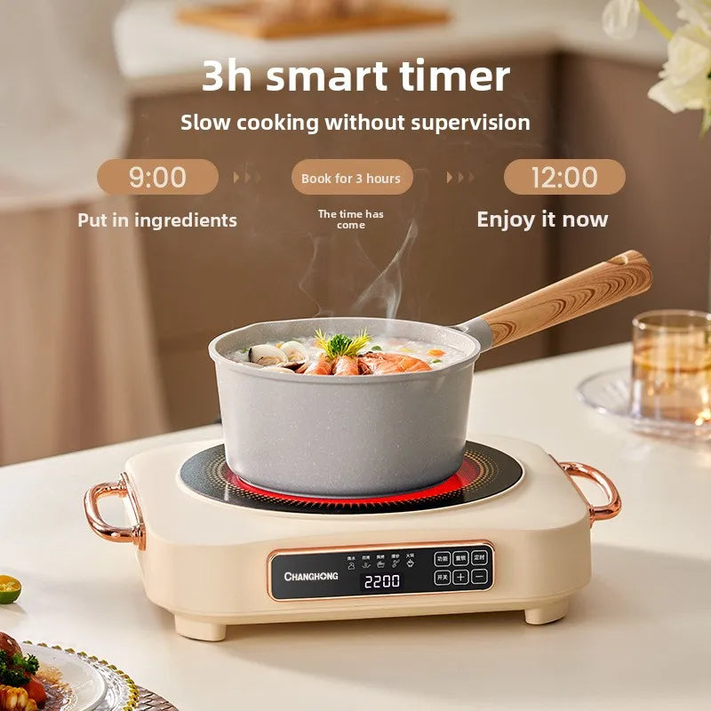 Zemkon Small Household Mini Electric Ceramic Stove Single Burner Induction Cooker with Hotpot Feature Manufactured