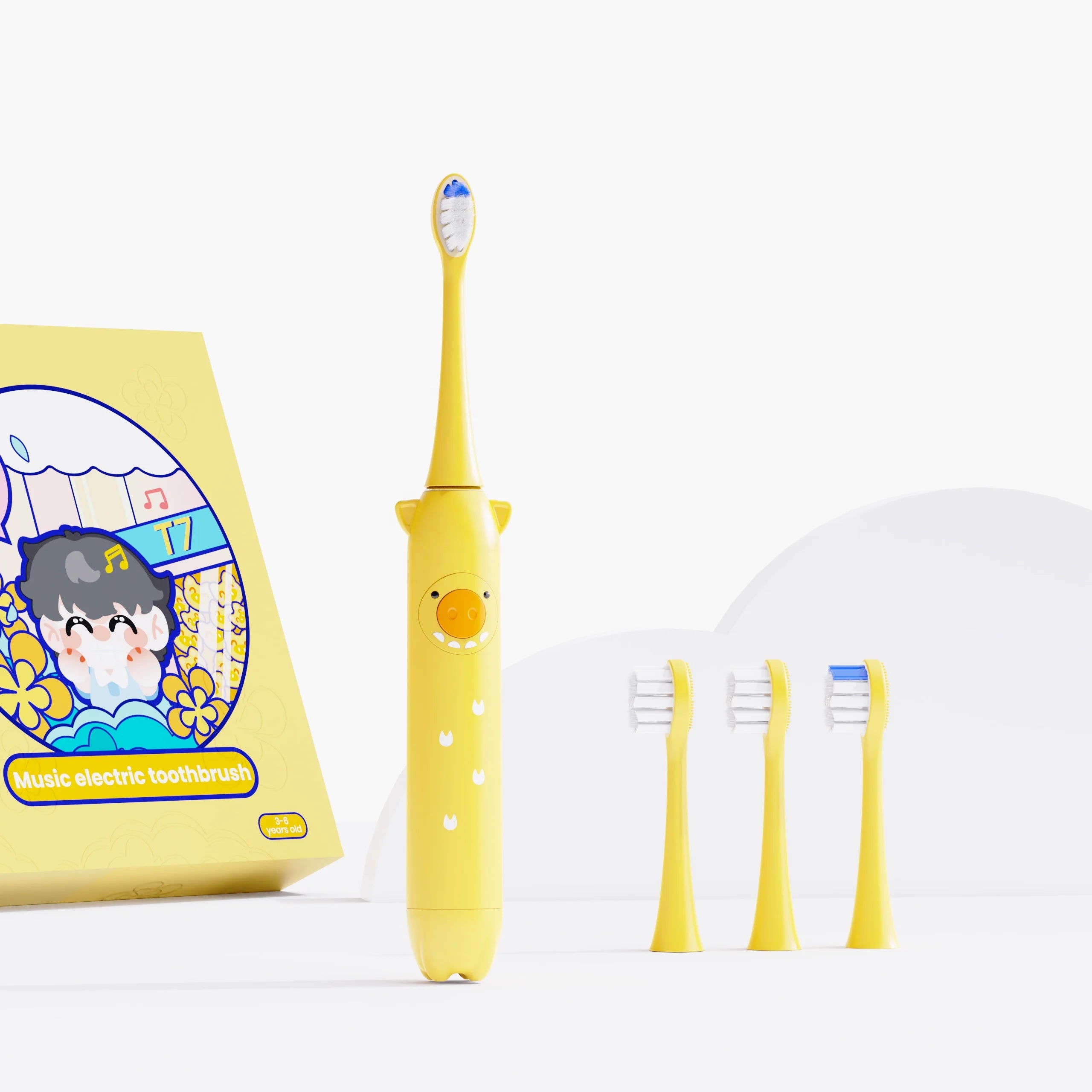 New Style Kids Music Sonic Electric Toothbrush for Children IPX8 3 Brushing Modes Timer Remember