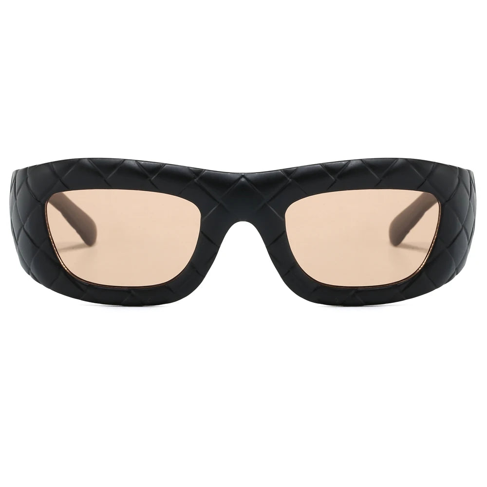 Superhot Eyewear 20524 Fashion 2024 Retro Y2K Rectangle UV400 Outdoor Vacation Shades Sunglasses