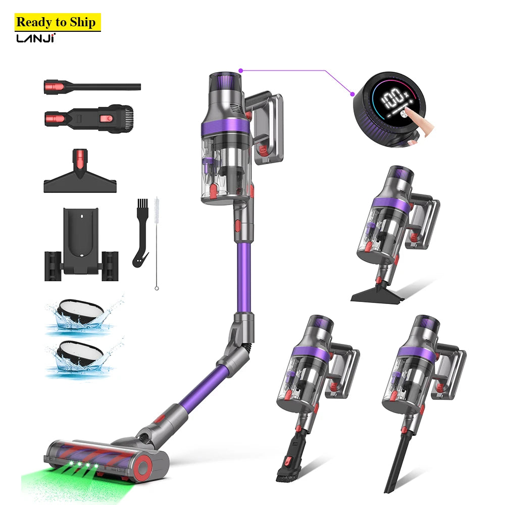 Ready to Ship Auto Wireless S702 Double Cup Vacuum Cleaner Electric Power Source for Floor Carpet Household Area Rugs Car Vacuum