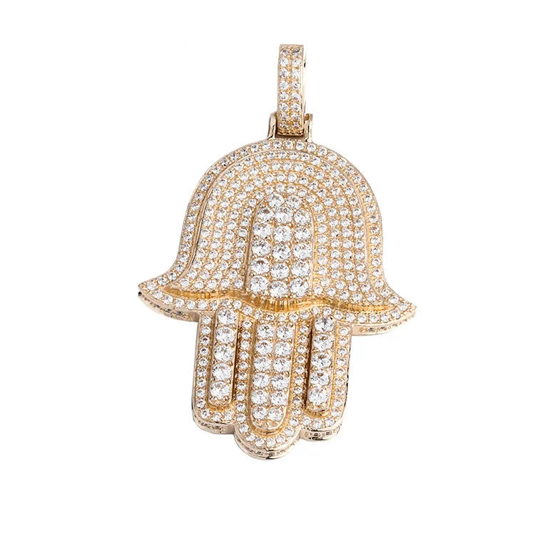 Starspire Jewels 925 Sterling Silver Emerald Cut Moissanite Hip Hop Pendant Bespoke Luxury Fine Jewelry Charm Accessory
