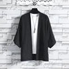 Liu Ming Custom Logo Printed 2024 Trending Summer Men Clothing Solid Color Couple Loose Cloak Shirts