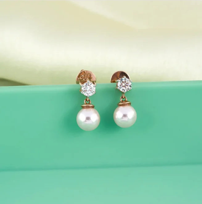 Luxury Gold Diamond Drop Earrings With Intricate Detailing For High End Fashion And Occasions From India