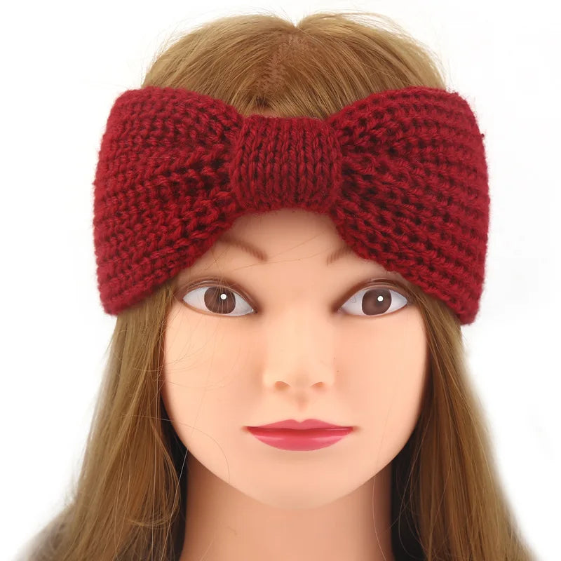 Women Headband Solid Color Elastic Hair Bands Twisted Knitted Turban Headwrap  Winter Girls Hairband Fashion Hair Accessories