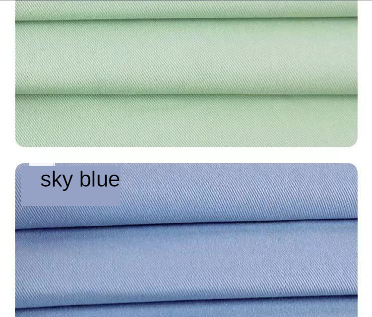 Denim Fabric By The Meter for Sewing Jeans Clothing Coats Dresses Thickened Colored Twill Cotton Handmade Cloth Plain Black Blue
