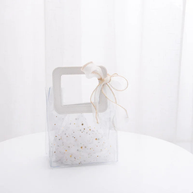 Wedding Favor Gift Sets, Candy and Snack Pouches with Ribbon, Elegant Party Souvenir Bags for Guests, Bridal Shower
