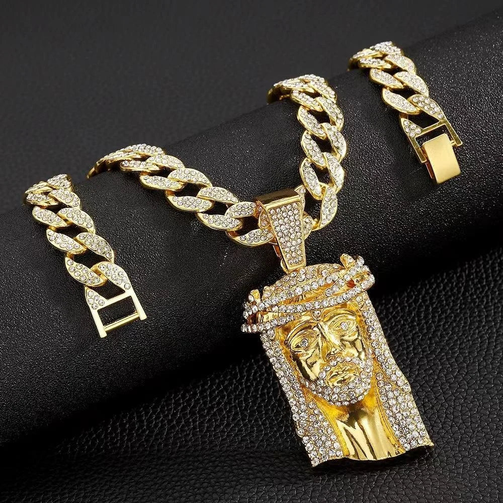 Luxury Bespoke Gold Plated 925 Sterling Silver Emerald Cut Star Shape Hip Hop Zircon Charm Pendant Engagement Unisex Premium