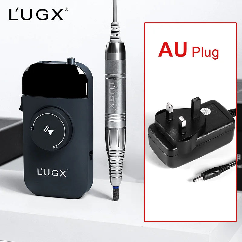 LUGX 35000rpm Wireless Nail Polisher Portable Cordless Brushless Motor Rechargeable Electric Professional Nail Drill Machine