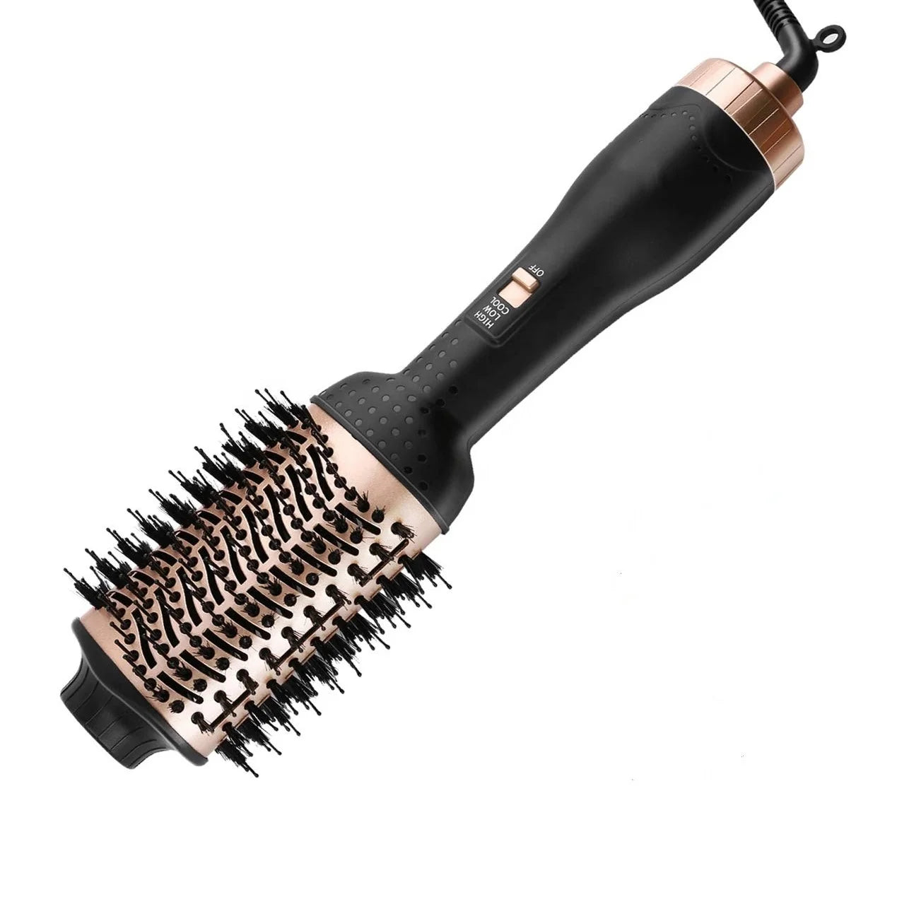 Factory Price 3-in-1 Professional Round Electric Rotating Portable Hot Heat Air Hair Dryer Brush Straightener Comb Blowout Brush